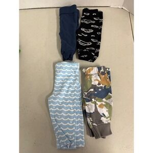 Carters Fisher-Price Tic Tac Toe Baby Pants Bundle 0-3M 3-6M Blue‎ Camo Cars 4PK